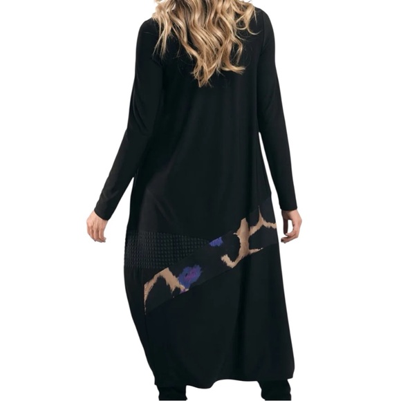 Alembika Amethyst Black Mixed Print Cocoon Midi Dress Size 0 | US Size 4-6 NWT - Picture 11 of 13